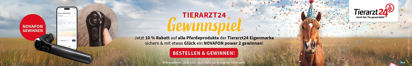 Tierarzt24 Pferdeprodukte großes Gewinnspiel